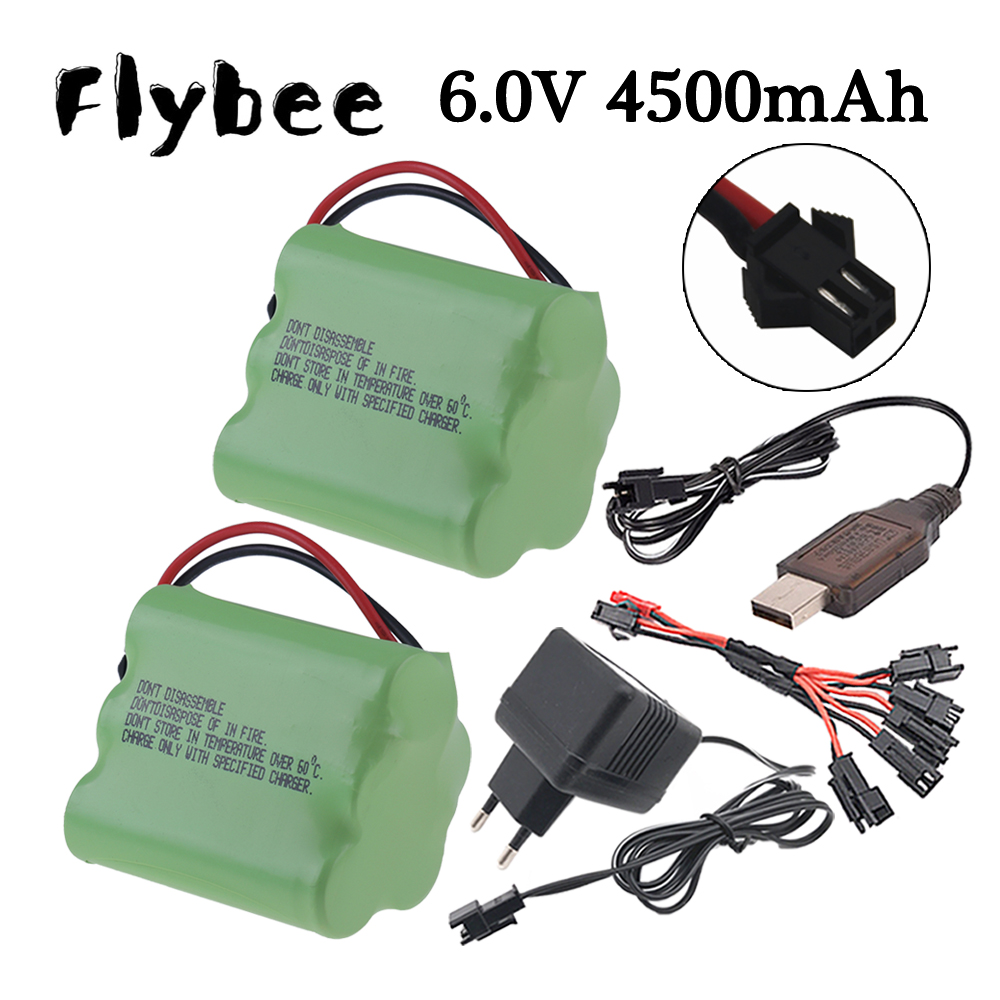 Rc Hobby Parts - Batterie Ni-MH 6v 4500mAh, prise SM