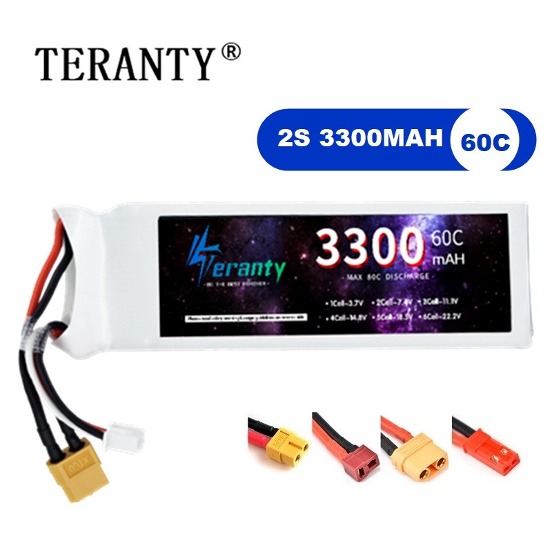 Rc Hobby Model - Batterie LiPo 2s 7.4V 3300mAh 60C