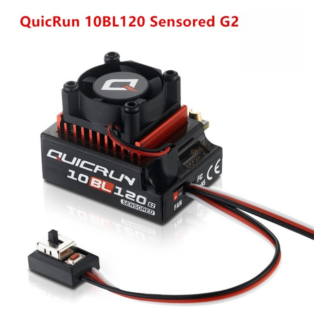 Brushless Motor 3650 - FATJAY Hobbywing QUICRUN-10BL-120-G2 120A ESC contrôleur