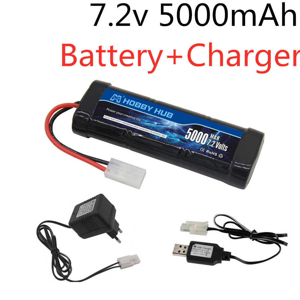 Batterie Ni-MH 7.2V 5000mAh av - Rc Hobby & Maskinservice I Eskilstuna avis et prix