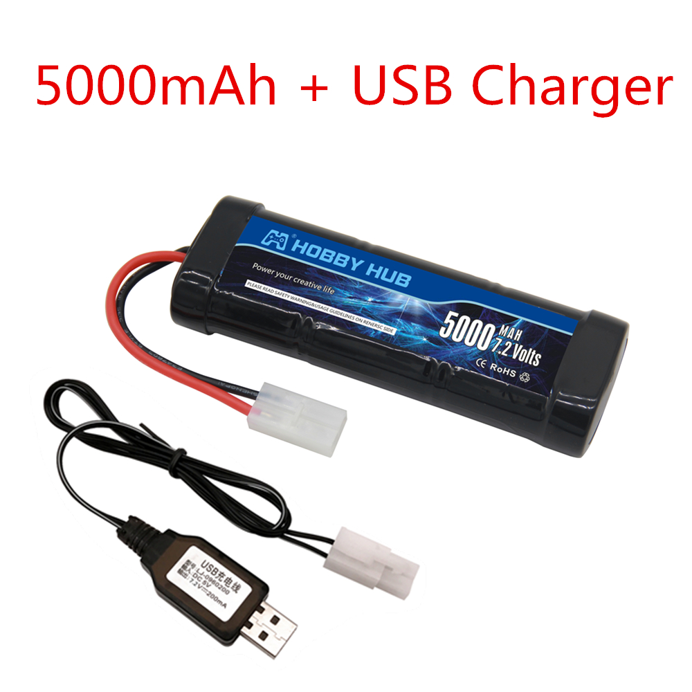 Batterie Ni-MH 7.2V 5000mAh av - Rc Hobby & Maskinservice I Eskilstuna avis et prix