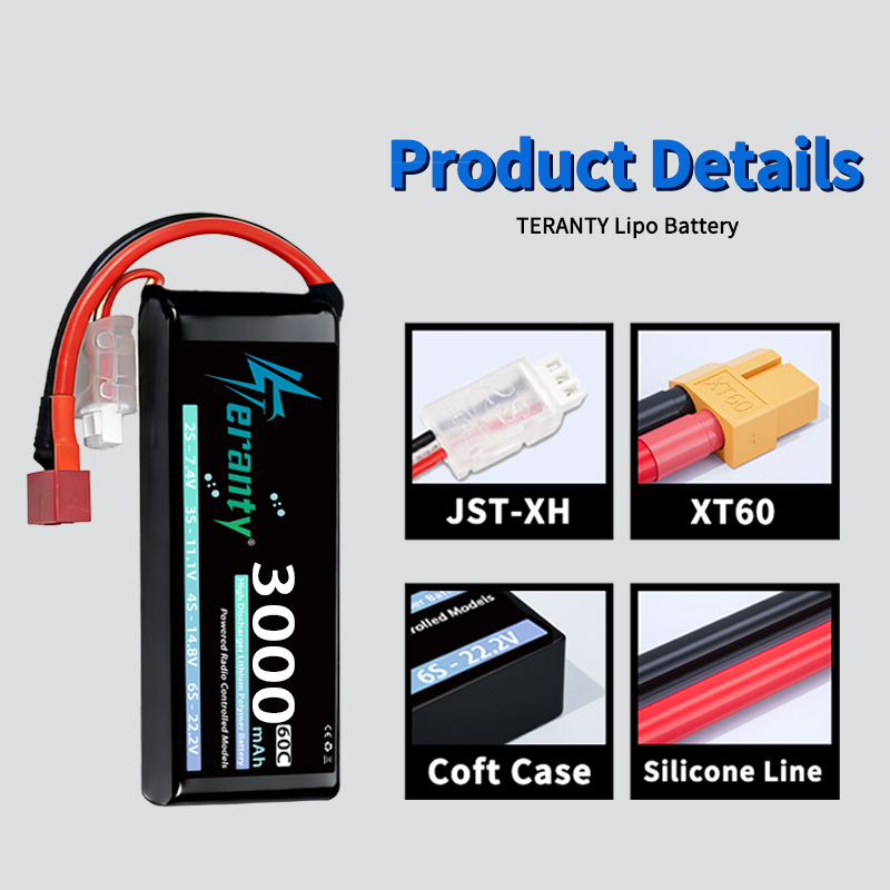Batterie Lipo TERANTY 2S 3000m - Rc Hobby Model avis et prix
