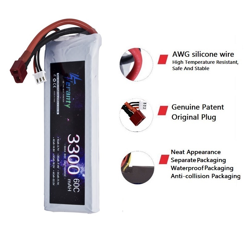 Batterie LiPo 2s 7.4V 3300mAh  - Rc Hobby Model avis et prix
