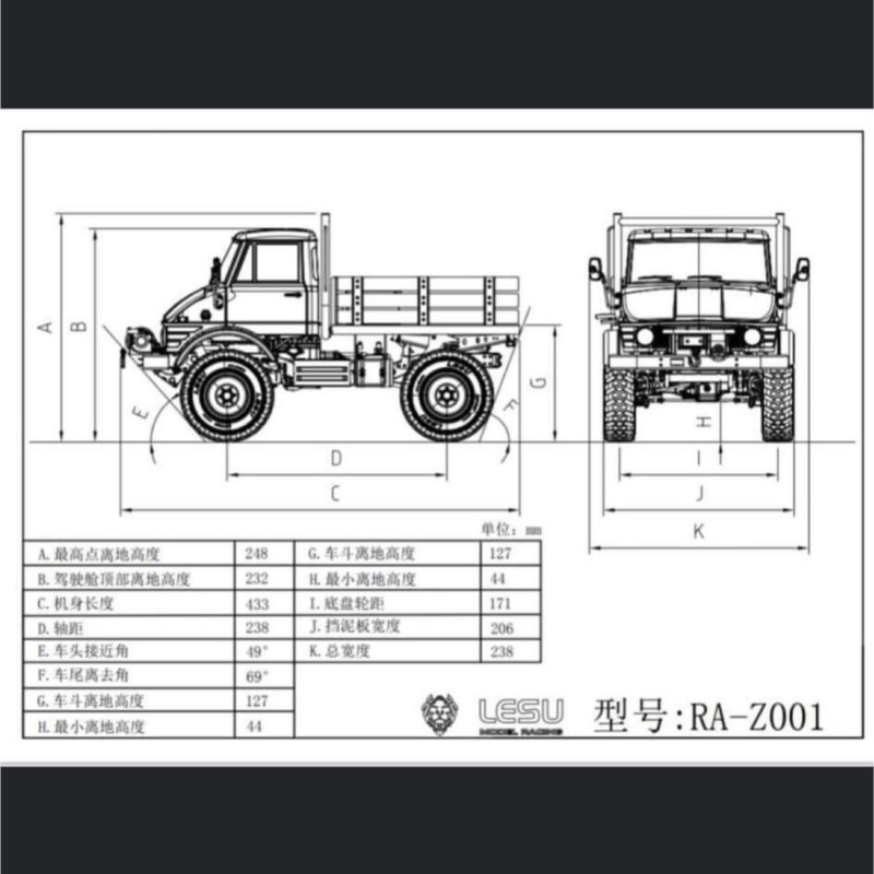 KIT 4*4 LESU UM406 RC chenille - Rc Hobby Off Road avis et prix